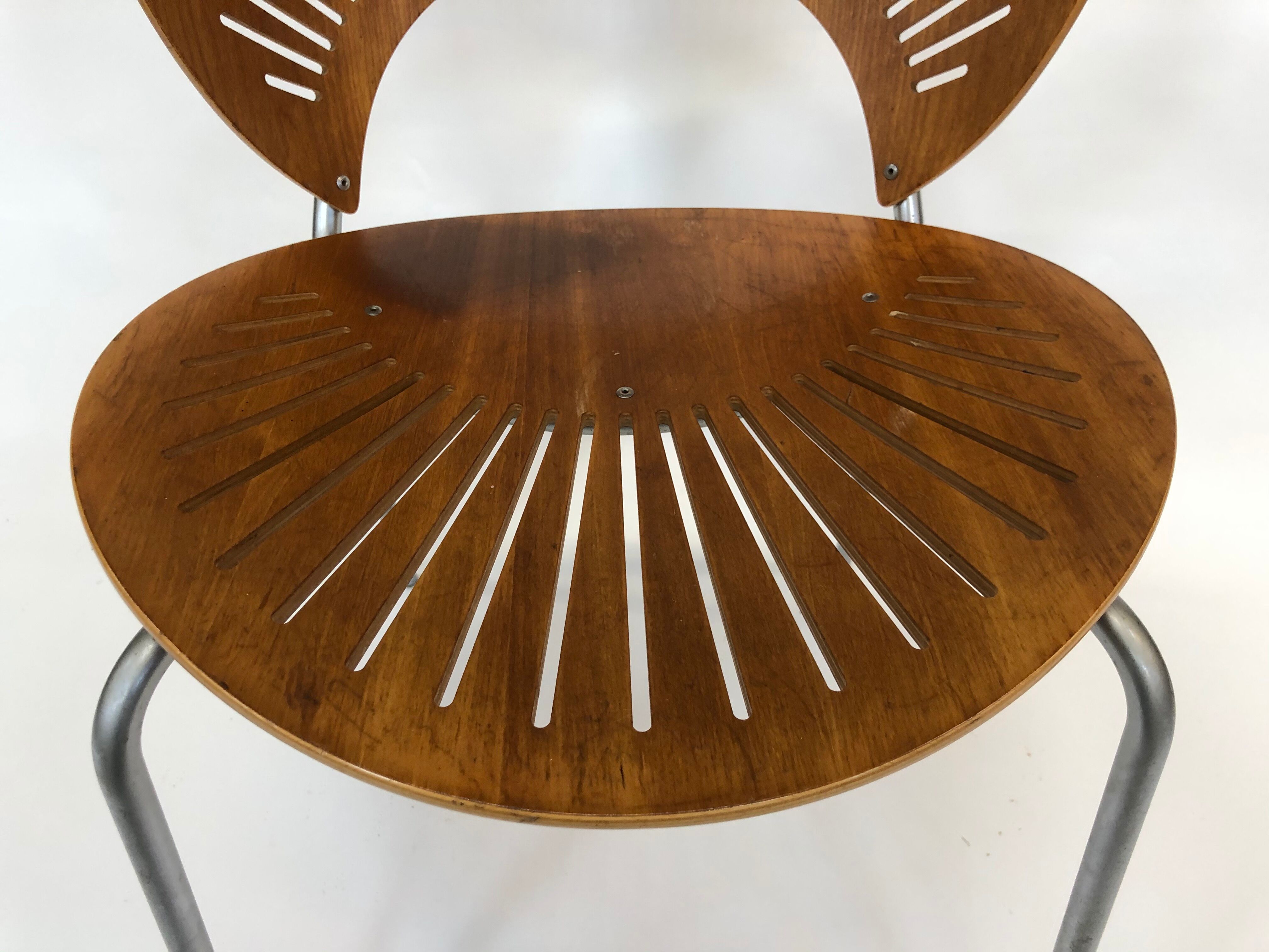Suite de quatre chaises danoise "Trinidad" par Nanna Ditzel pour Fredericia Stolefabrik en teck