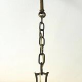 Vintage neoclassical style column chandelier 50s