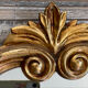 Vintage gold baroque mirror from the 1970s.