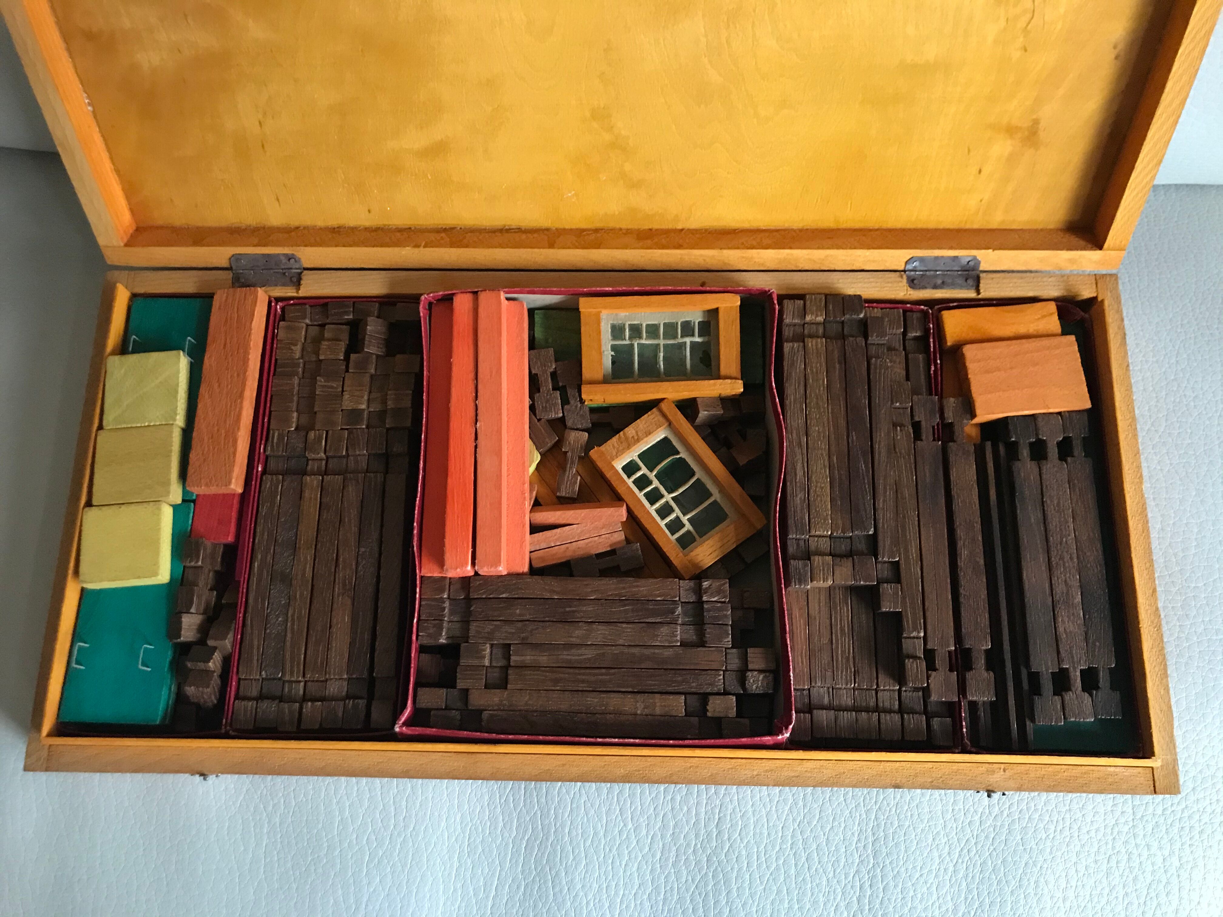 Vintage wooden construction game "Forest House" Jura Game