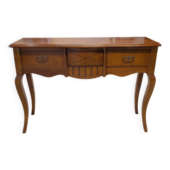 Cherry wood console