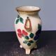 Old white ceramic cove vase & flower décor