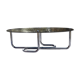 Table 70's verre chrome