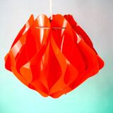 Mid Century Modern 70s red pendant light