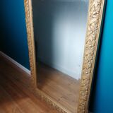 Gilded beveled mirror