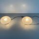 Pair of mid-century glass table lamps by Vetri Murano, 1960s, Italy.