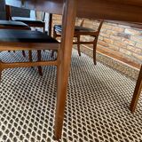 Table & chaises by Ole Wanscher, Poul Jeppesen, Danemark