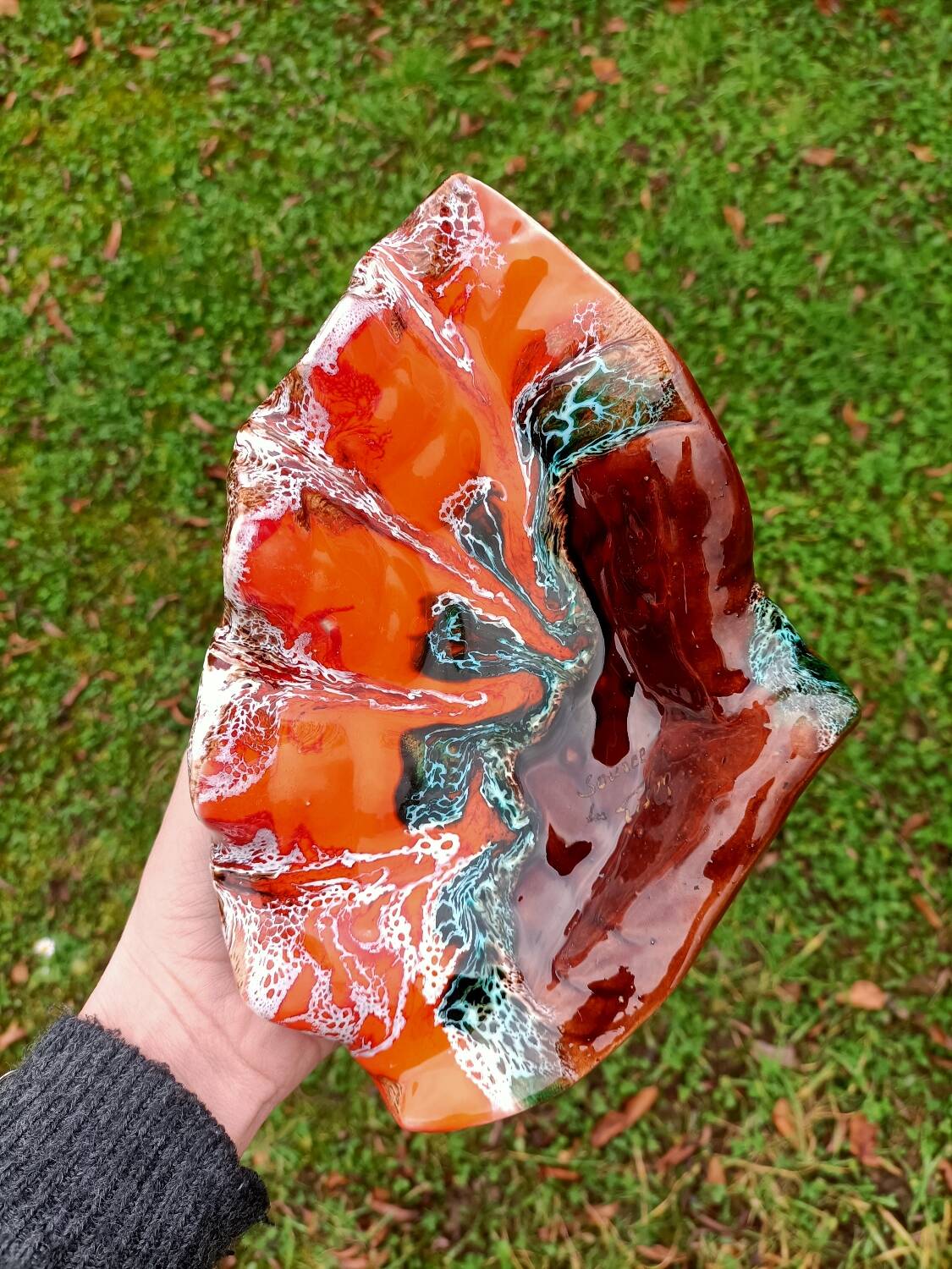 Retro ceramic ashtray