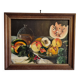 Original still life canvas painting signed