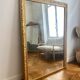 Old rectangular mirror Louise Philippe gilded fireplace 115x156cm