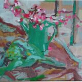 Pascale Rigat-Esselin (1952) - Gouache - 18 x 26 cm - signed, dated