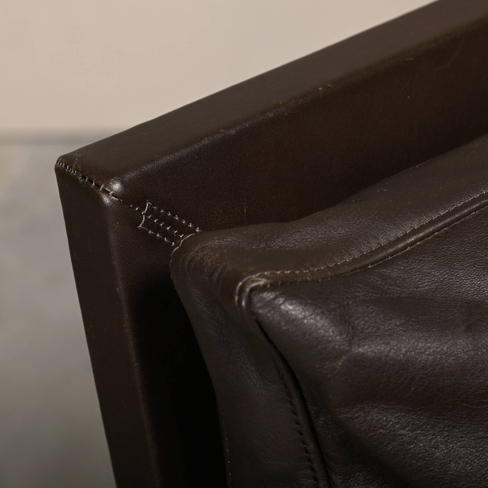 Kastholm & Fabricius BO-561 Lounge Chair in Chocolate Brown Leather Bo-Ex