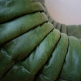 Ensemble de salon Togo en cuir vert, signé Michel Ducaroy pour Ligne Roset, 1979, ensemble de 5 pièces