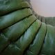 Green leather Togo living room set by Michel Ducaroy for Ligne Roset, 1979, set of 5