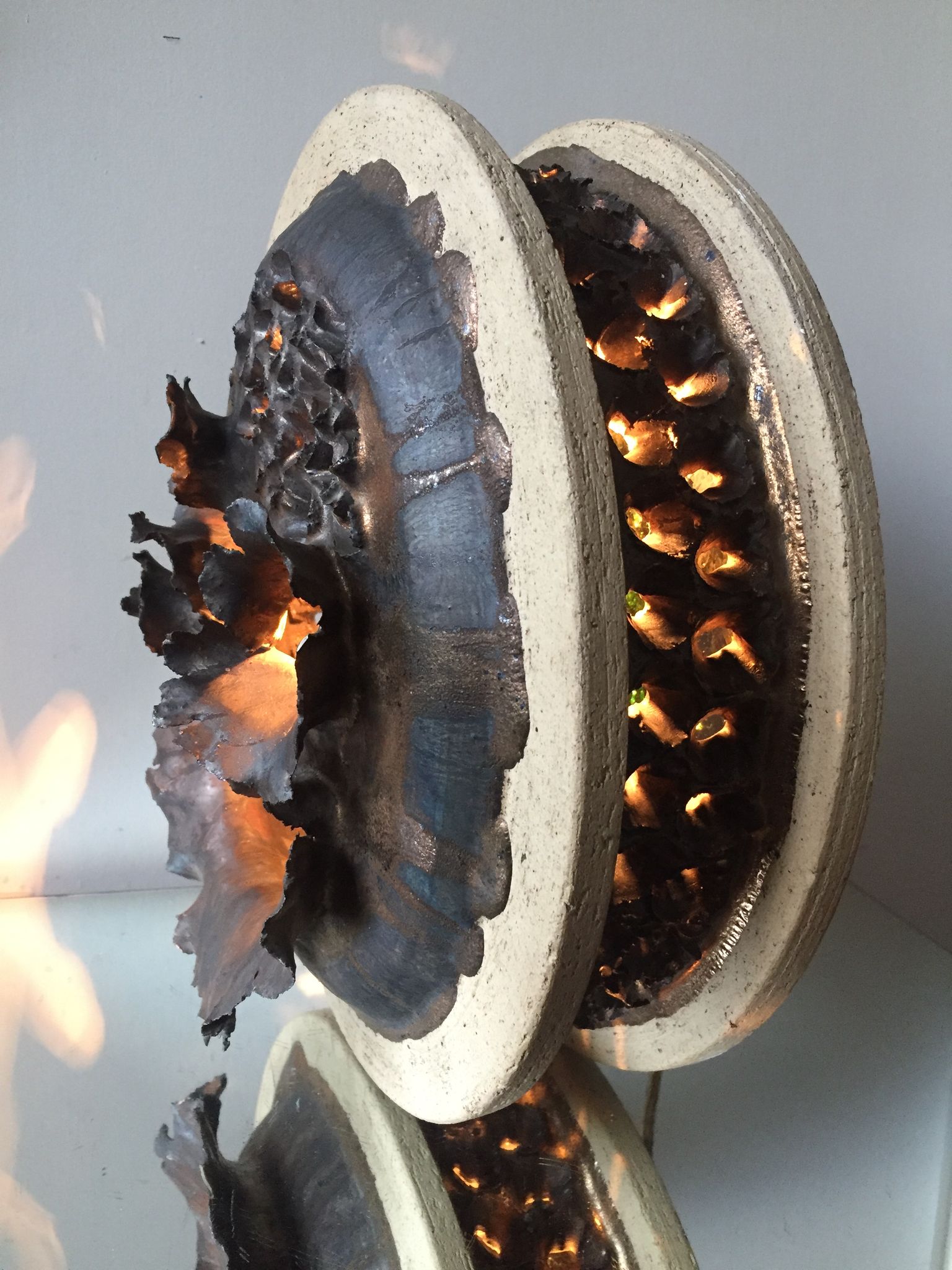 Ceramic wall lamp by Githa Heske