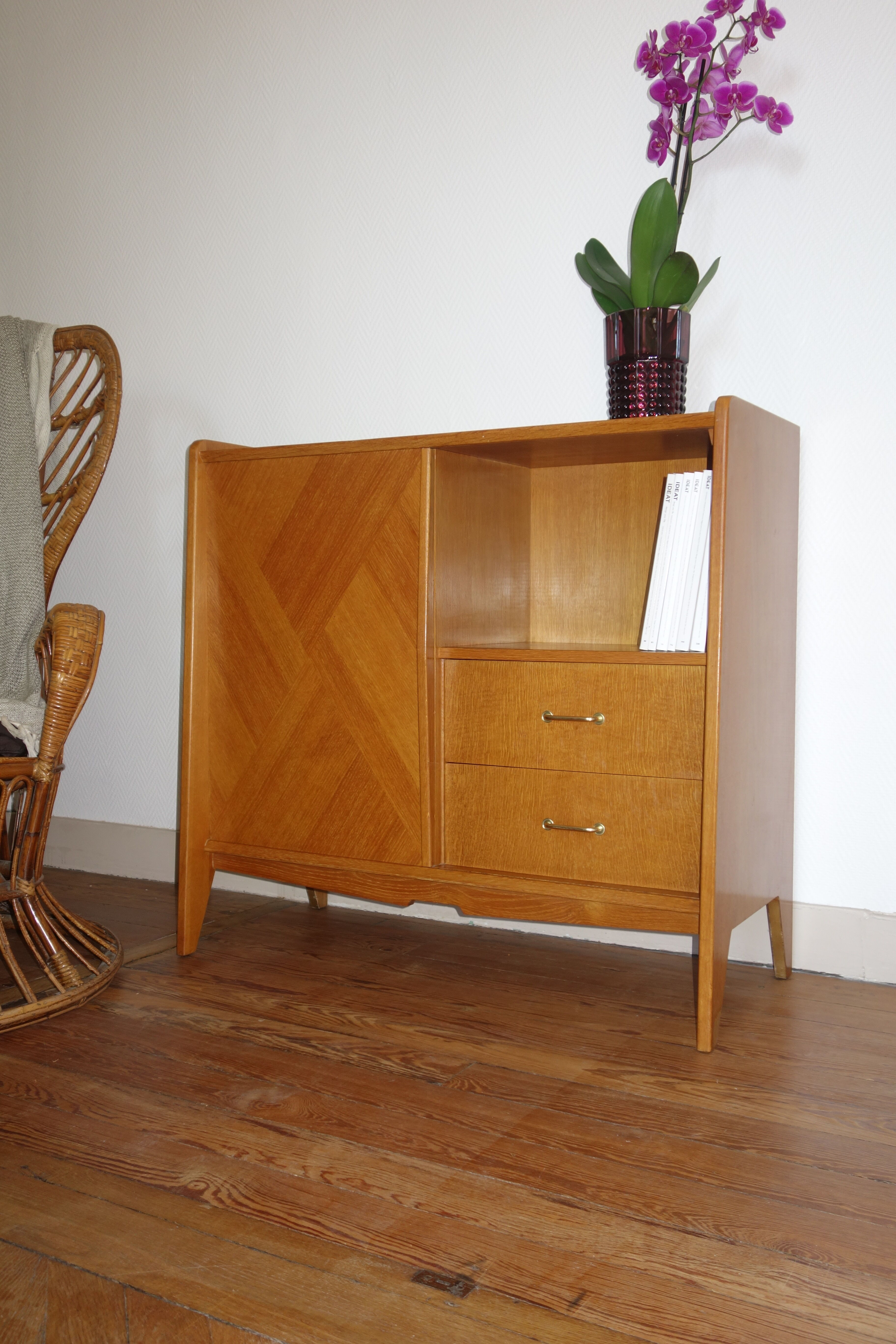 Vintage oak sideboard from the 1950