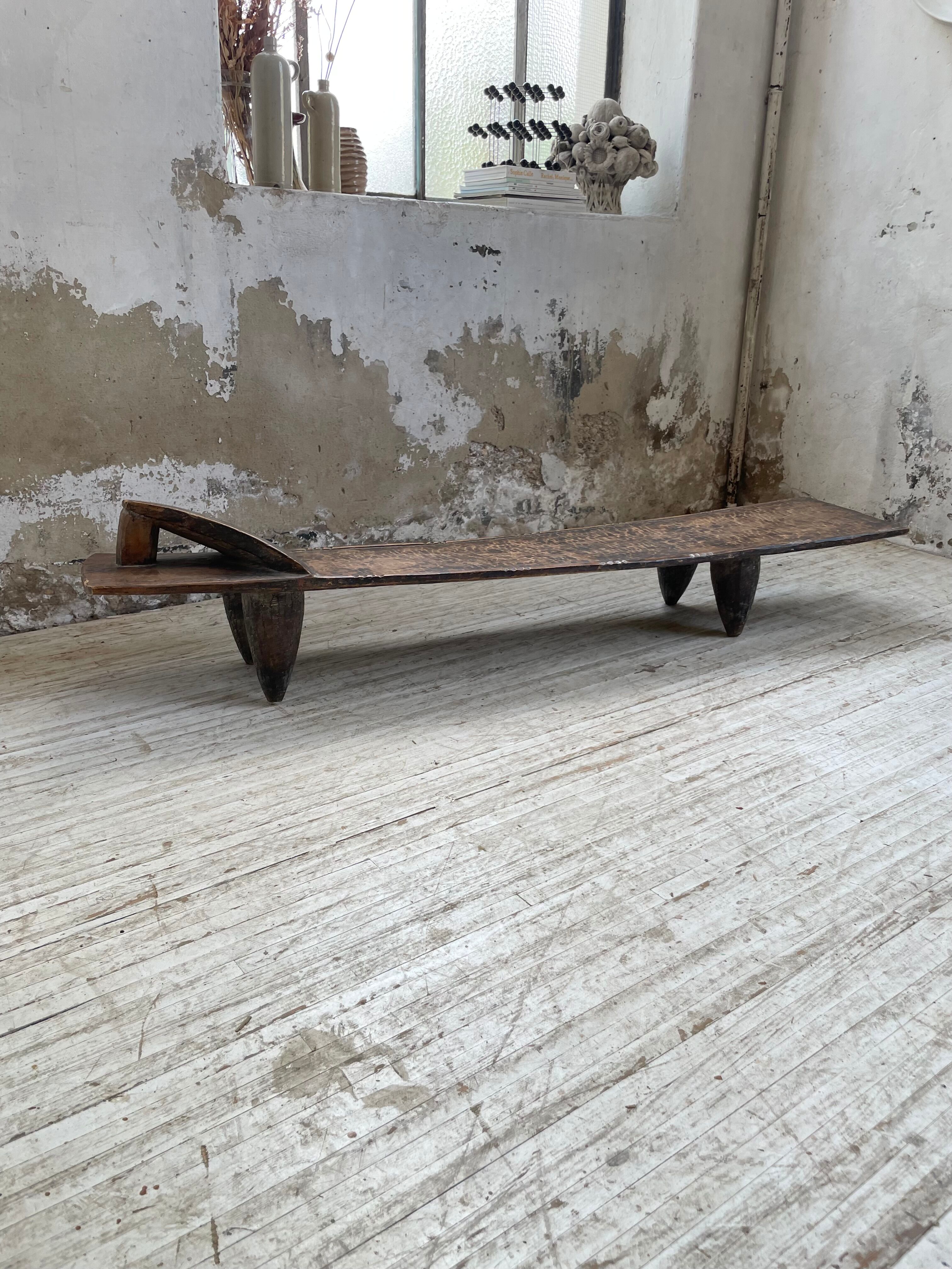 Senoufo coffee table bench from the 60s