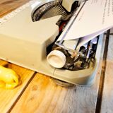 Blue green baby hermes typewriter