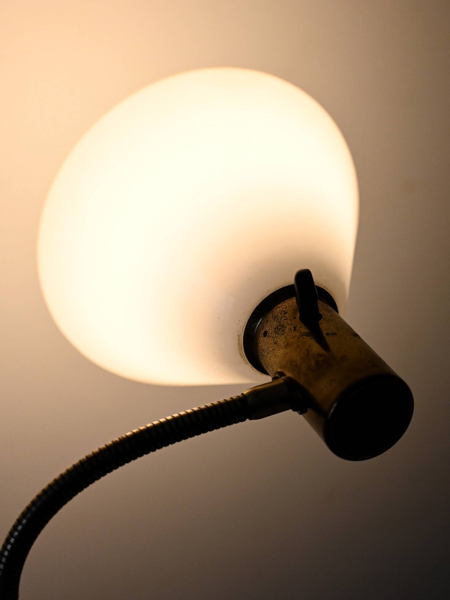 1950s Scandinavian Floor Lamp in Brass