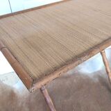 Napoleon III folding table in bamboo wood