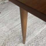 Scandinavian extension teak stretch table in butterfly ephardt by Meredew circa 60's