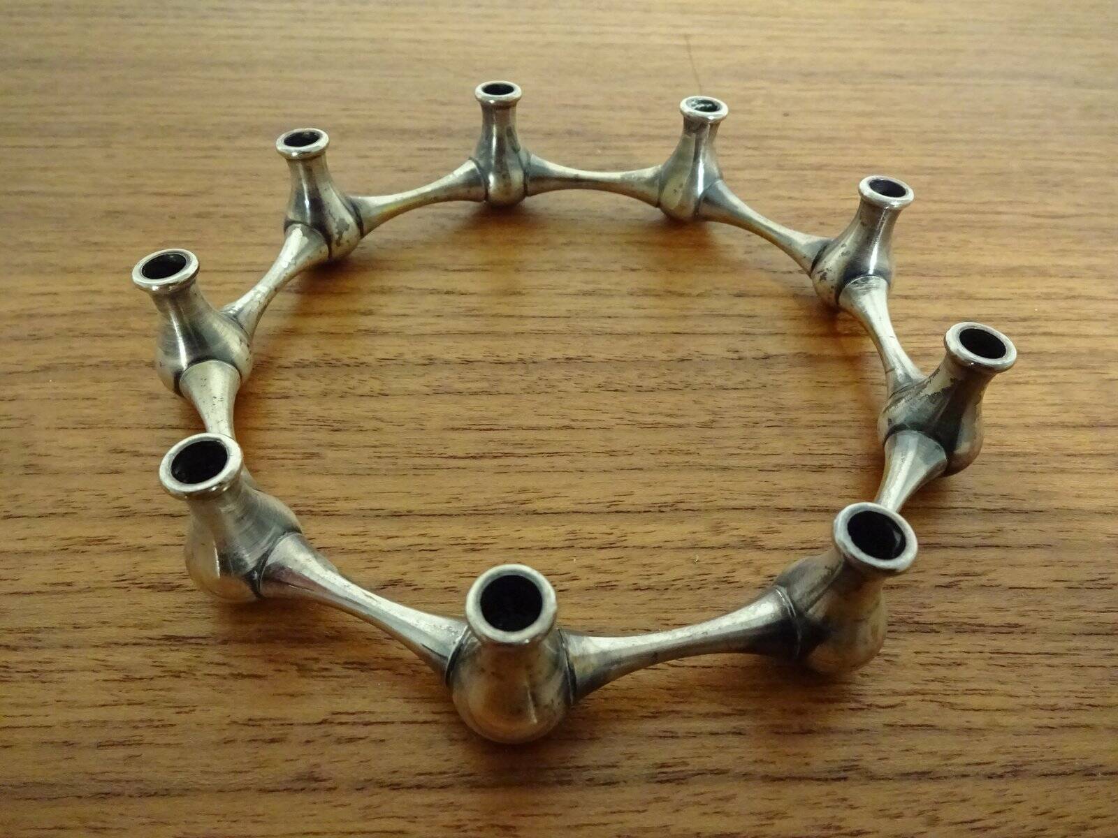 Silver-Plated Brass Candleholder by Jens Quistgaard, 1960s