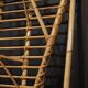 Rattan coat rack