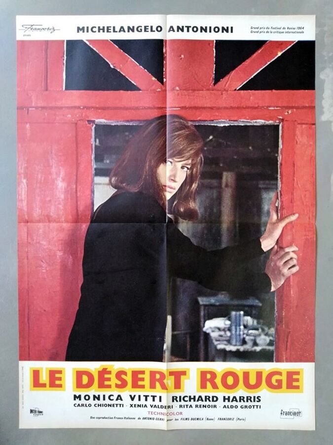 Original poster 60x80 cm red desert 1964 Michelangelo Antonioni Monica Vitti