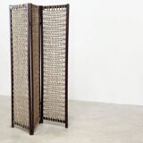 Brutalist "cord" paravent / room divider