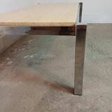 Table basse travertin vintage