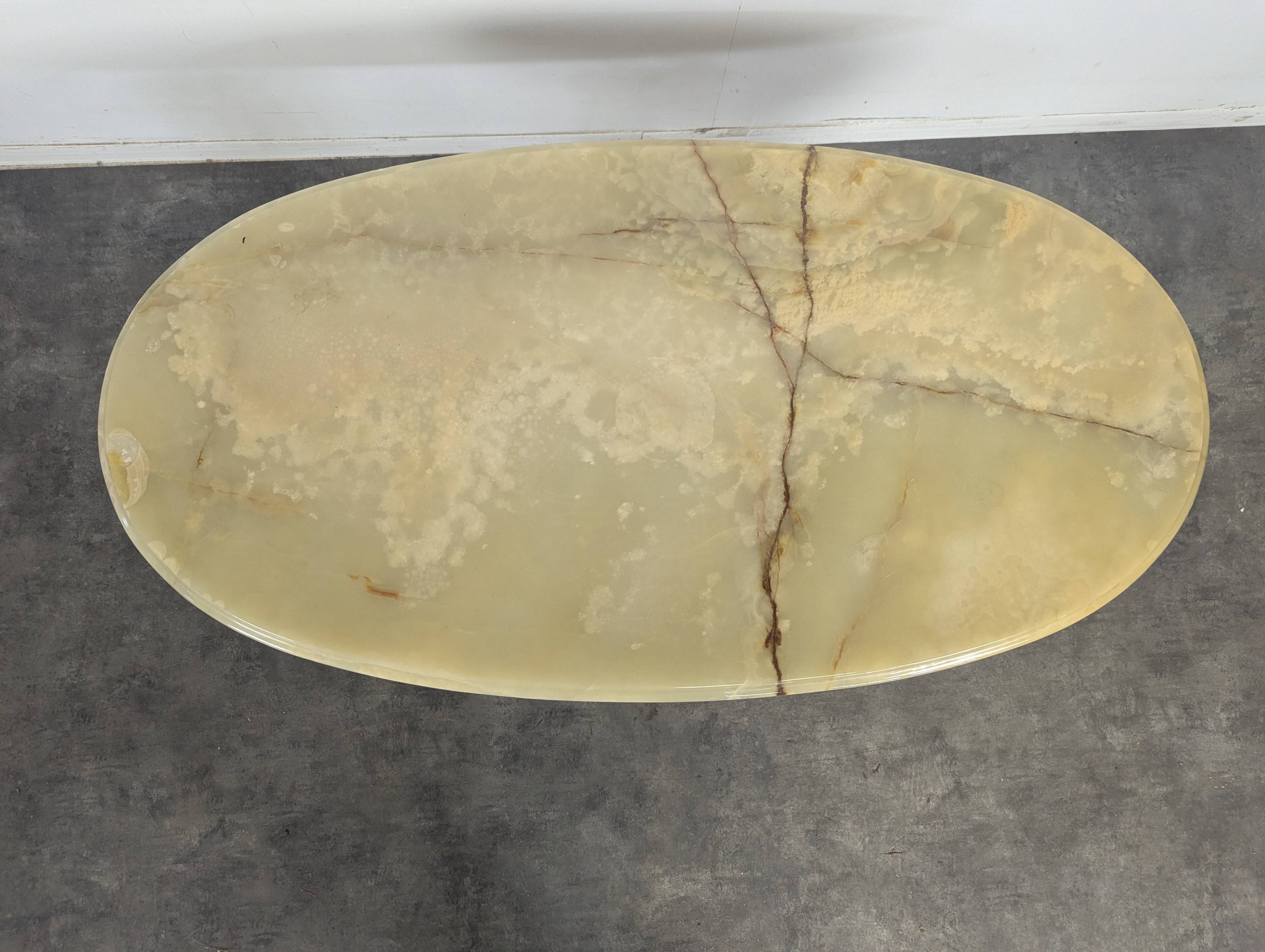 Neo-classical onyx coffee table