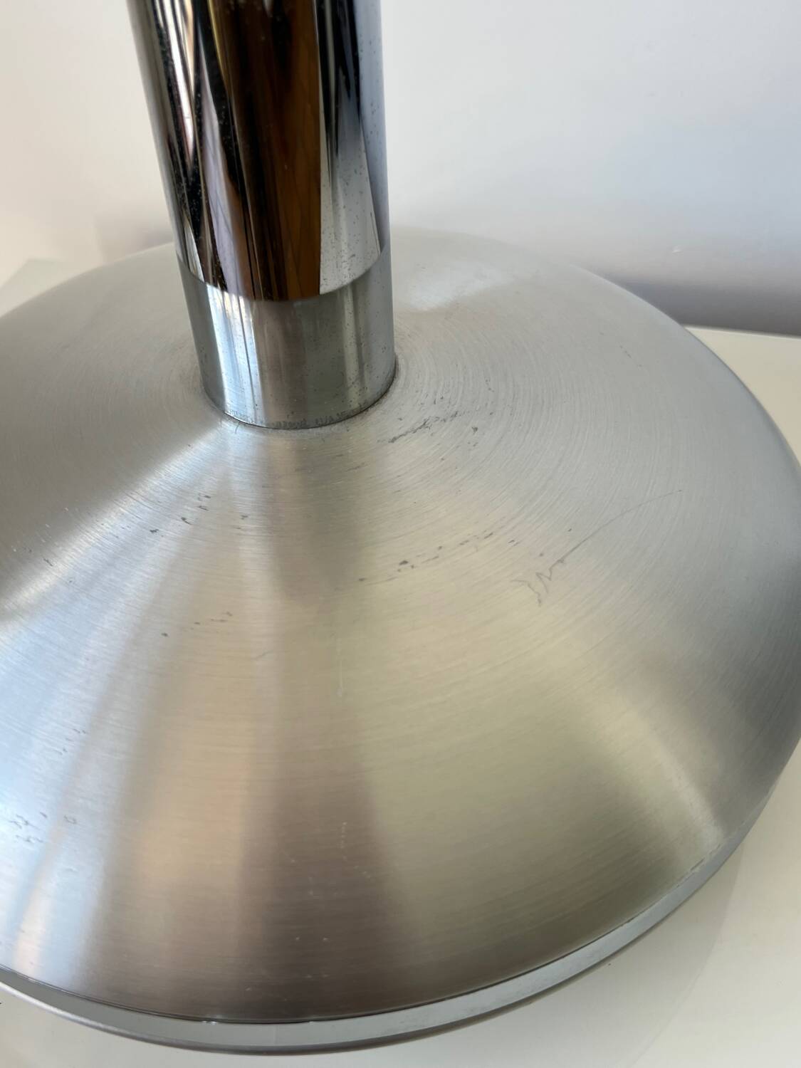 Suspension vintage UFO aluminium space age - années 70