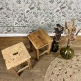 Wooden workshop stools