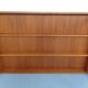 Wall cabinet with glass doors from Dyrlund, Denmark, 1970s.