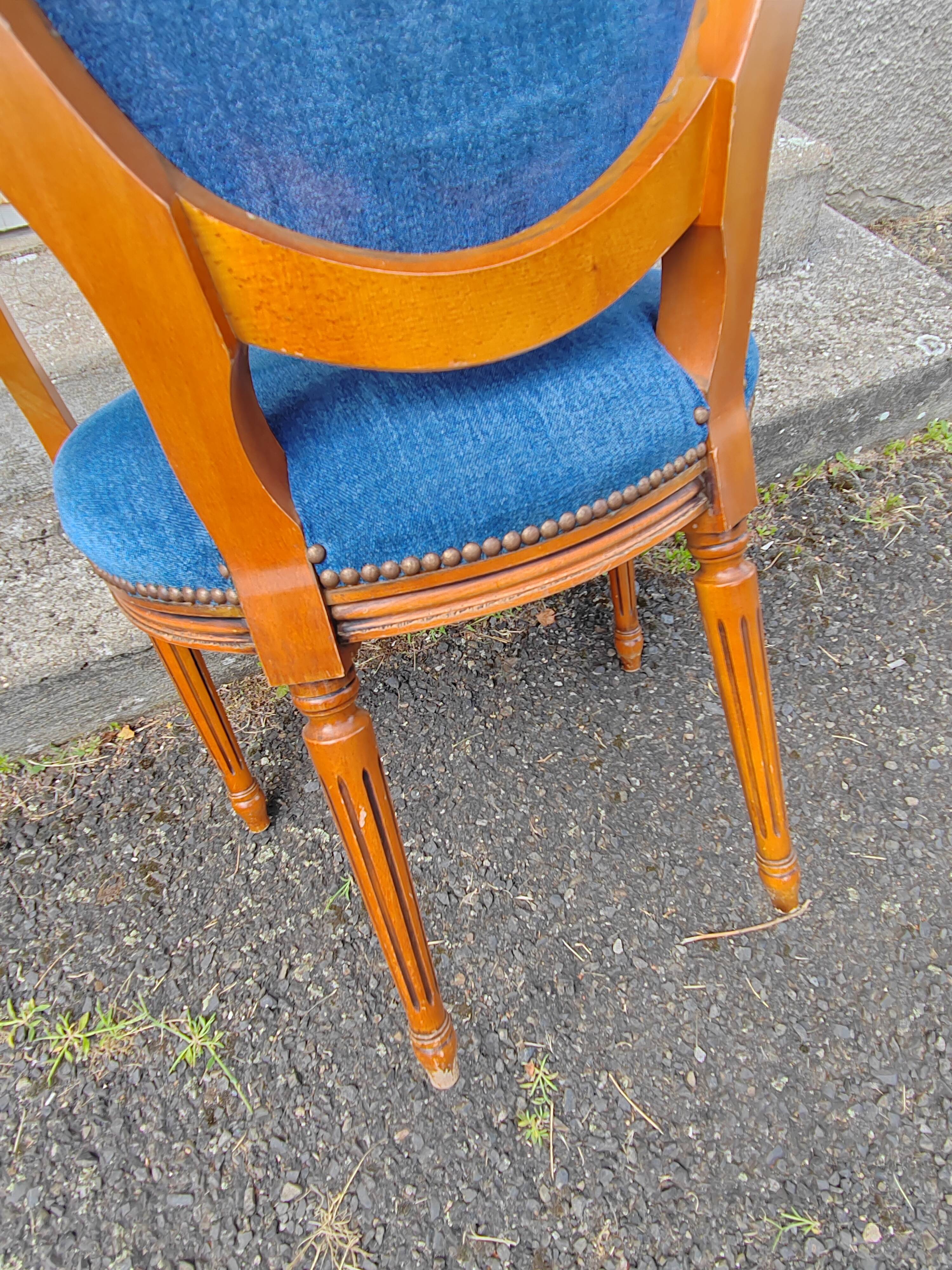 Pair of colorful medallion armchairs