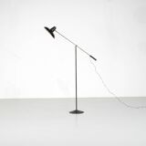 Lampe sur pied en metal et Laiton , France - 1950s