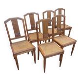 Série de 6 chaises Art déco