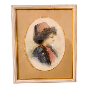 Tableau orientaliste portrait d’enfant