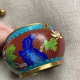 Chinese cloisonné enamel ashtray
