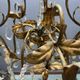 Vintage Italian Florentine Gold Gilt Tole Chandelier 1950’s 