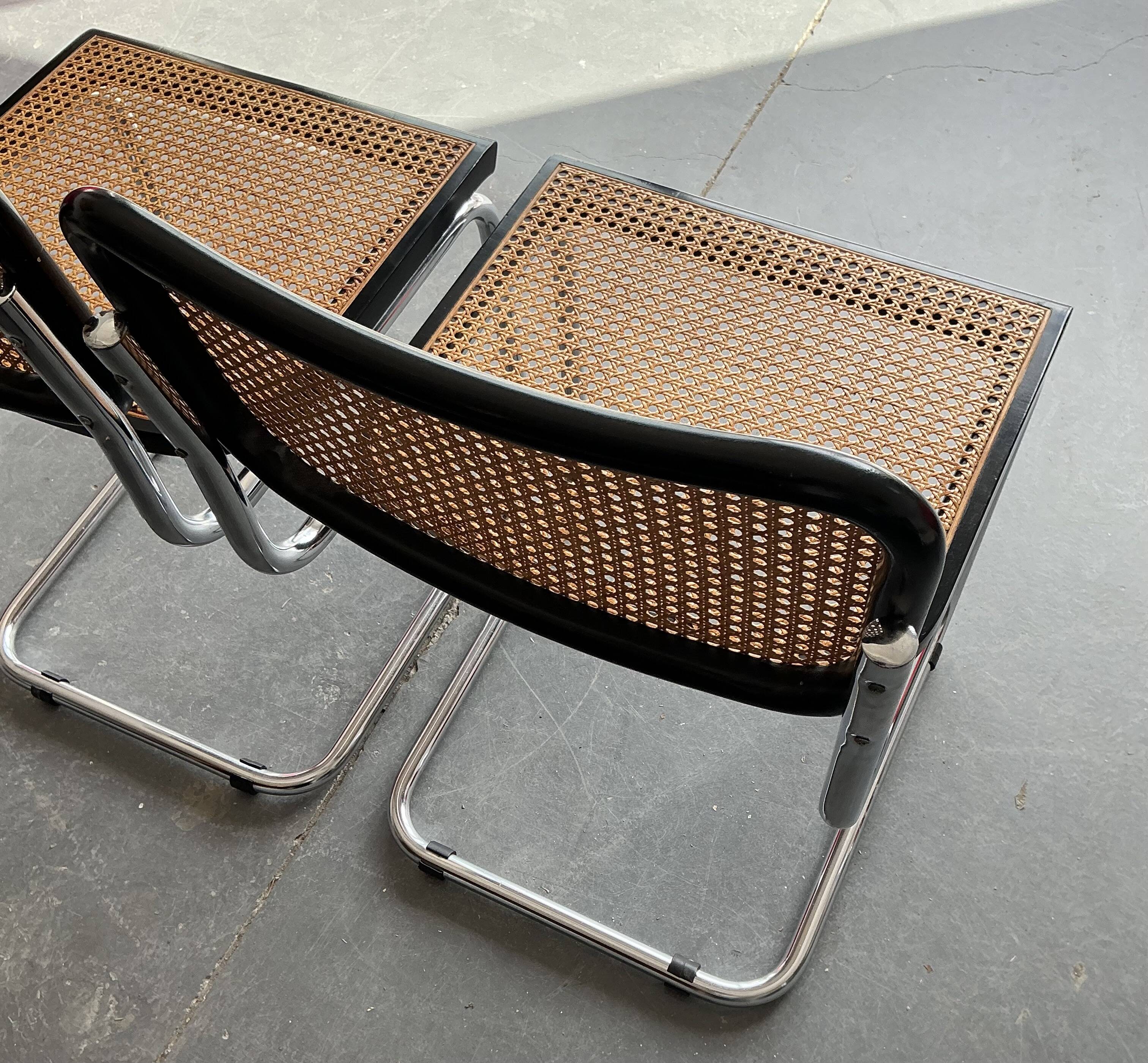 Pair of Cesca Marcel Breuer chairs Made in Italy