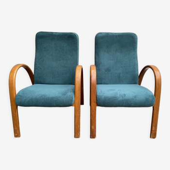 Pair of Baumann armchairs