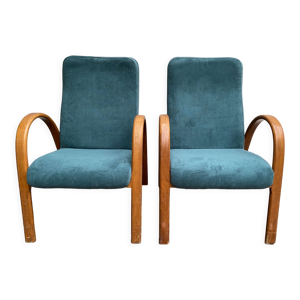 Paire de fauteuil baumann