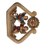 Very realistic angel figurines in resin, signed and handmade in Italy.