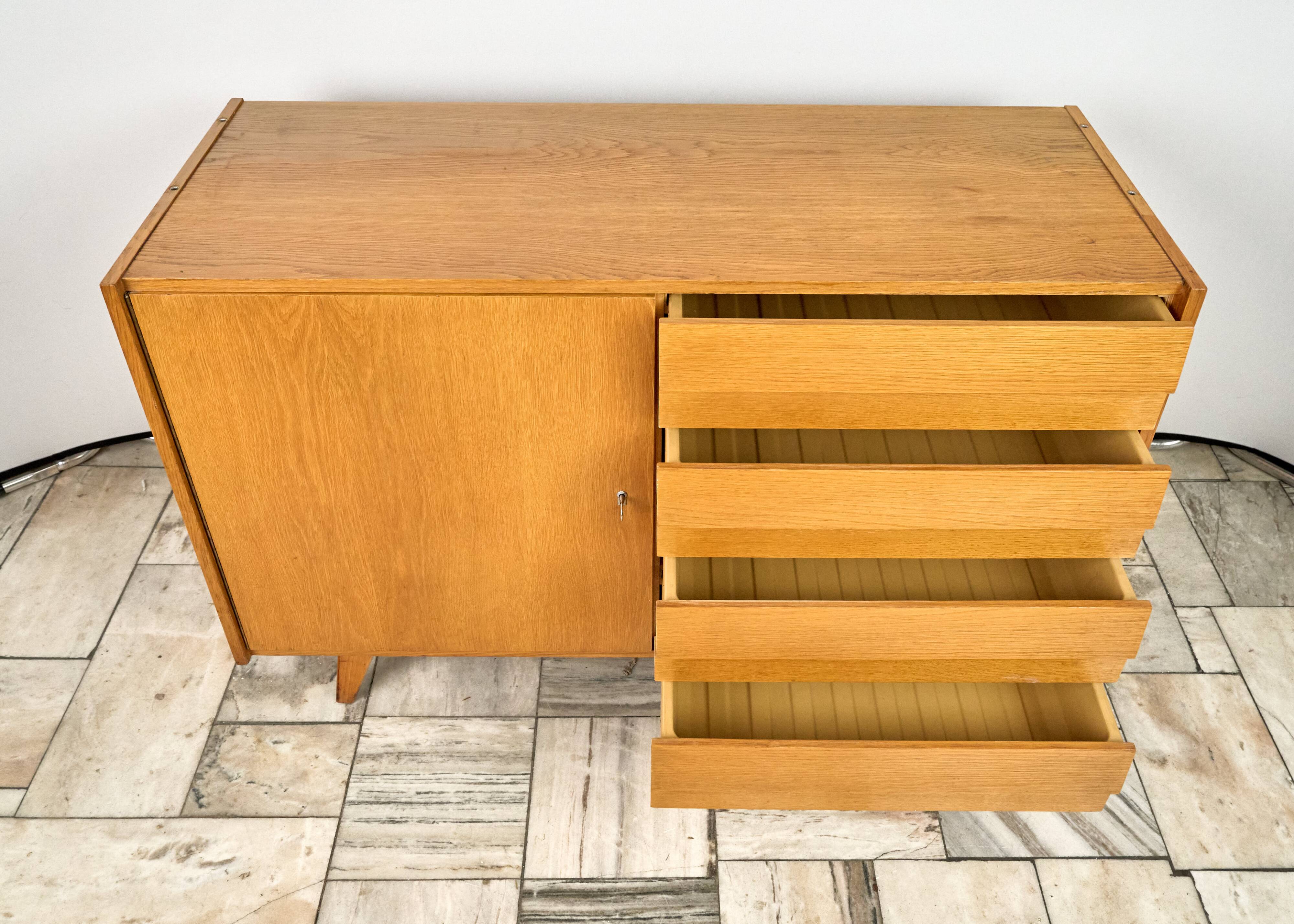 Vintage Sideboard U-458 by Jiří Jiroutek for Interiér Praha, 1960s