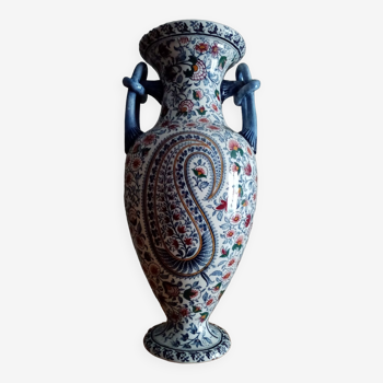 Vase balustre Gien Cachemire
