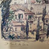 Watercolor Saint Paul of Vence