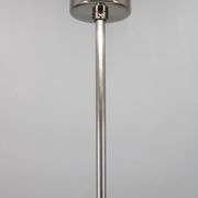 Mid-century Czech glass pendant lamp, chrome, 1960s