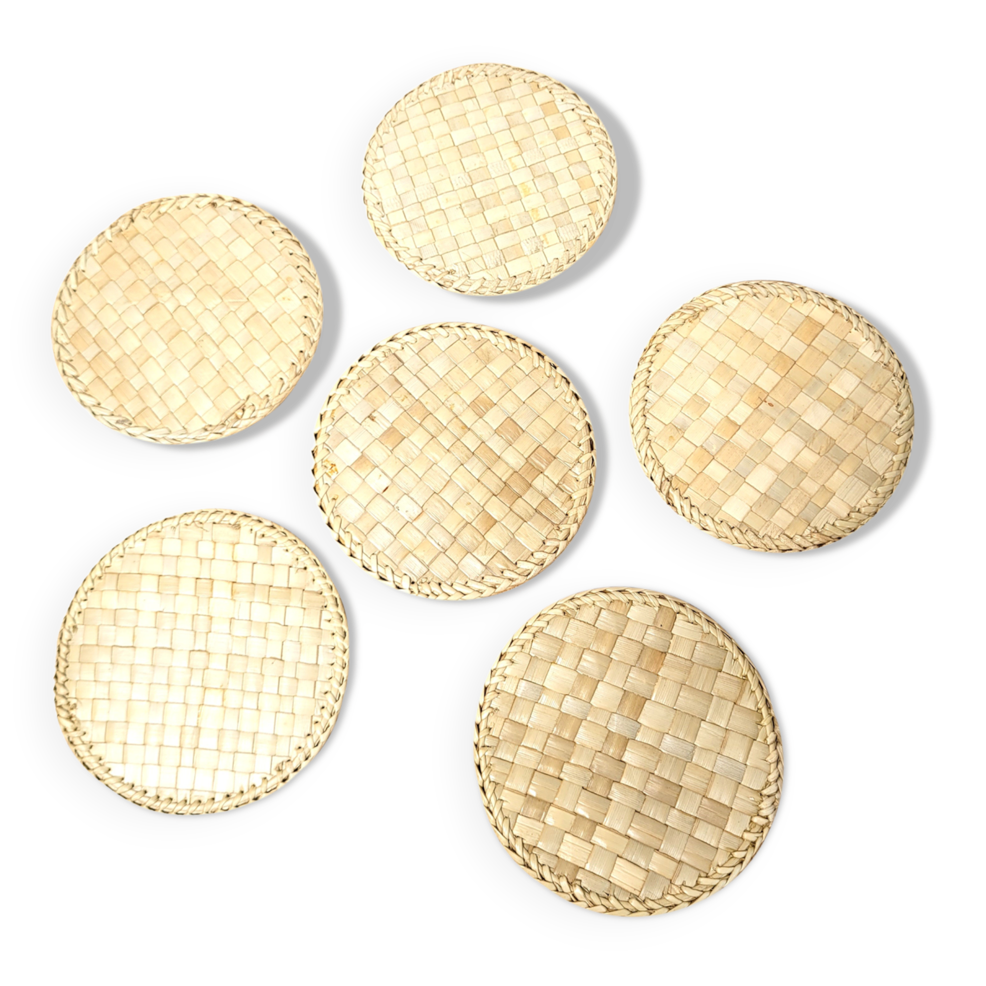 Set coasters raffia
