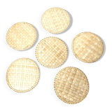Set coasters raffia